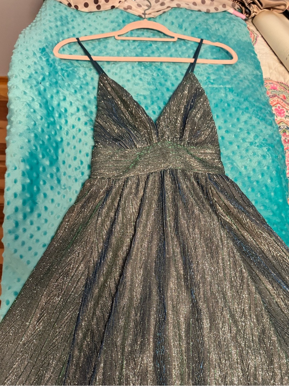 Lulu's Teal Blue Dress Top